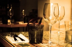 can I breastfeed and have a drink? wine glasses on a table